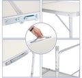 4ft Aluminum Folding Camping Table White W41622