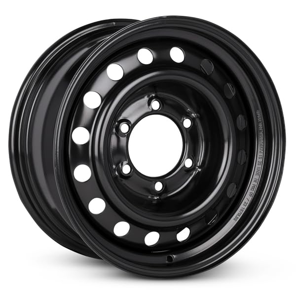 16x7 inch Black Painted Steel Wheel J900056