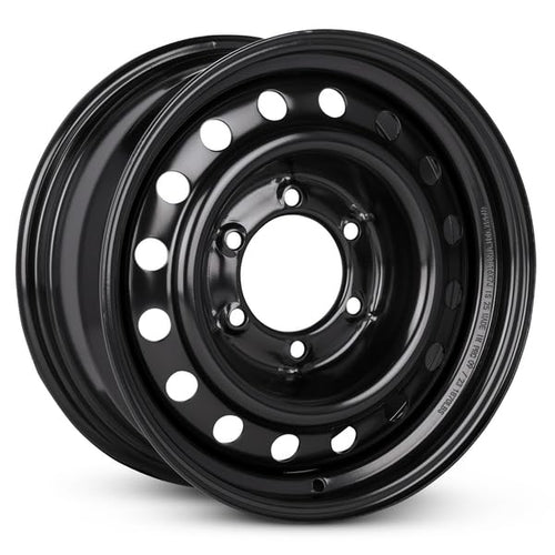 16x7 inch Black Painted Steel Wheel J900056