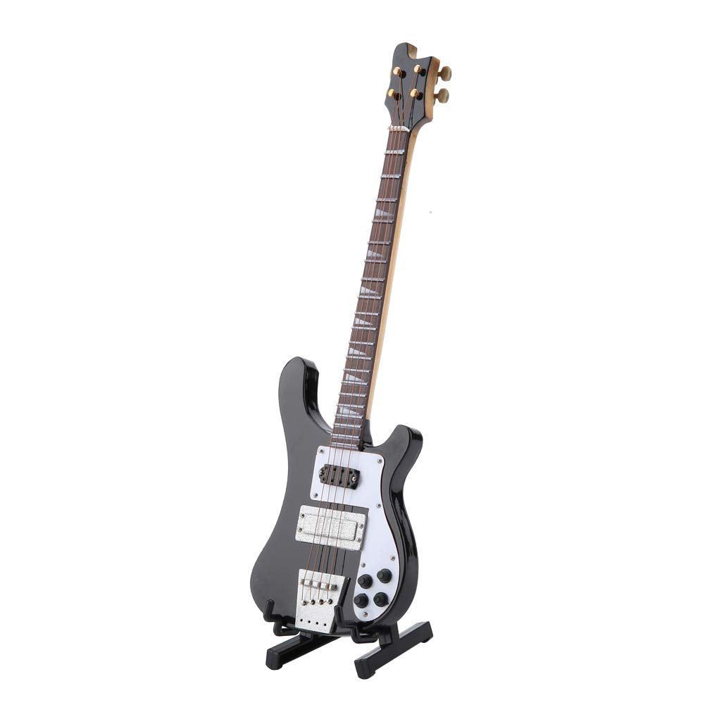Mini Bass Guitar Replica with Stand B393571