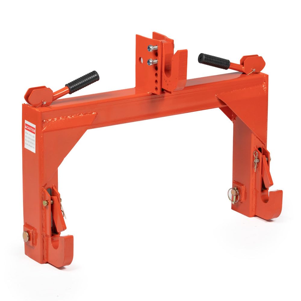 3 Point Quick Hitch Category 1 Tractor 3000 LB Lifting Capacity Orange D997