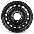 16x7 inch Black Painted Steel Wheel J900056