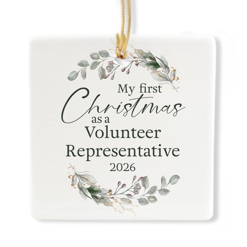 Ceramic 3-inch Square Ornament P870291
