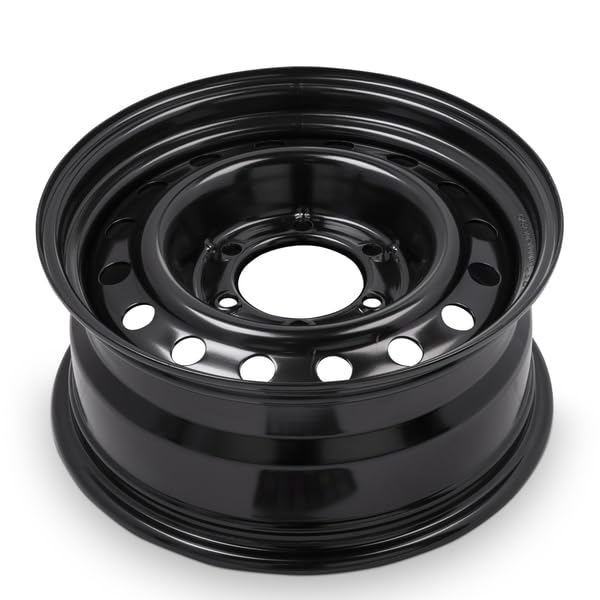 16x7 inch Black Painted Steel Wheel J900056