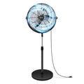 20 Inch 3-Speed High Velocity Metal Pedestal Standing Fan Y9625
