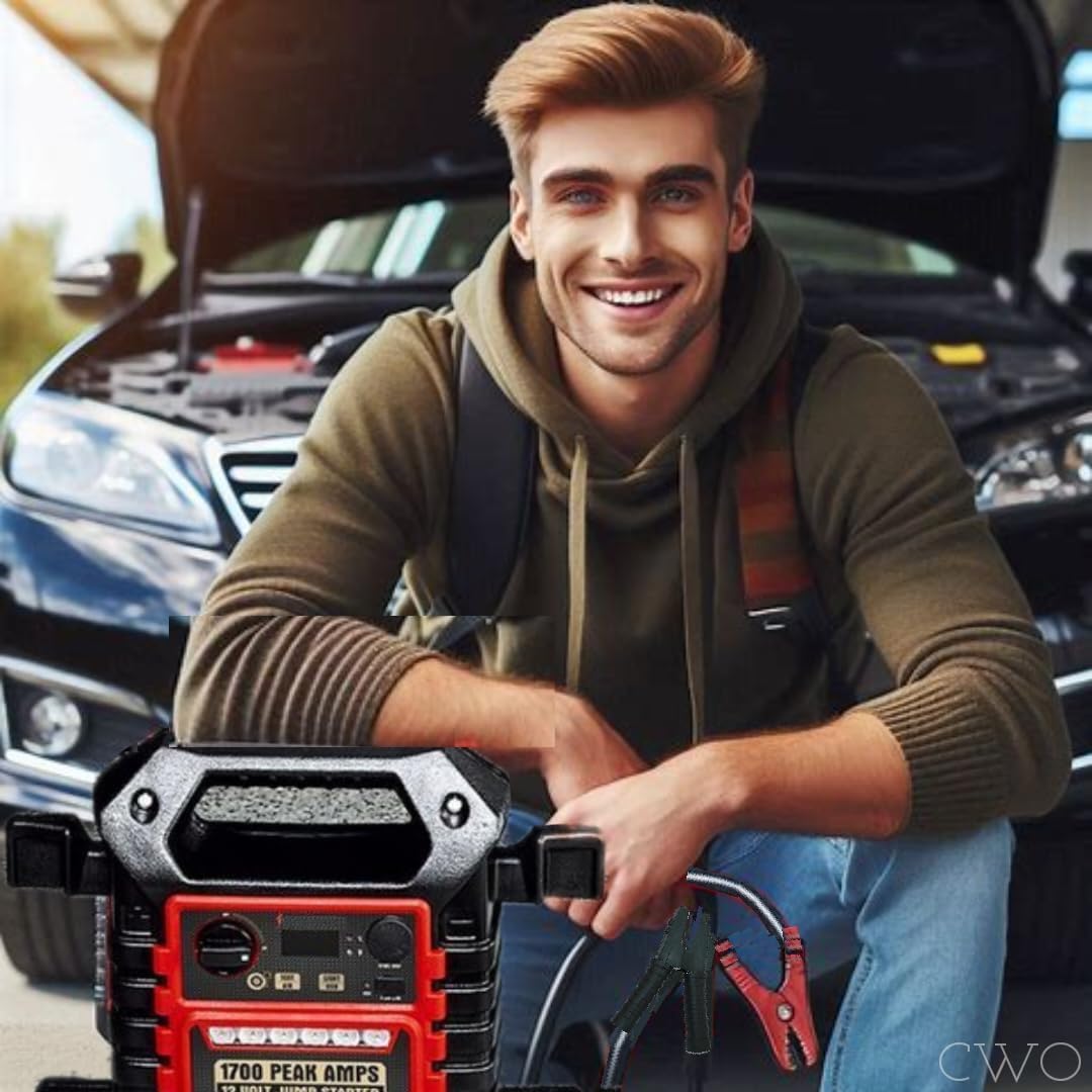 Portable Jump Starter & Power Pack with 150 PSI Air Compressor V741