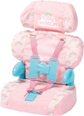 Pink Booster Seat for Dolls with Adjustable Headrest & Buckles Z122