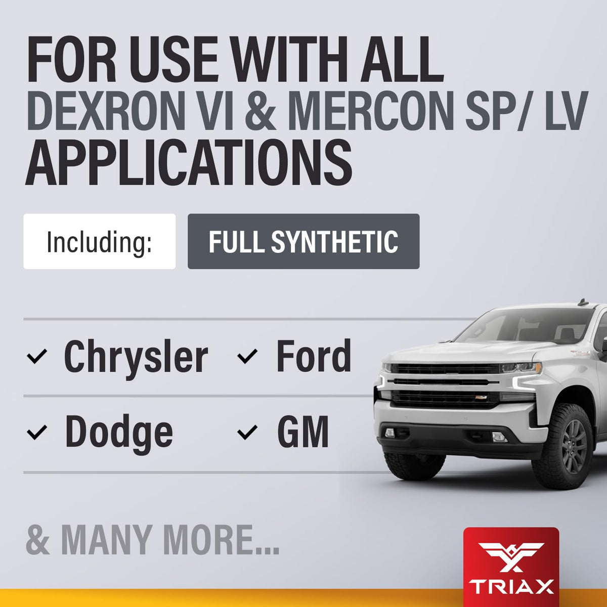 Full Synthetic Low Viscosity Automatic Transmission Fluid (5 Quart) I37590