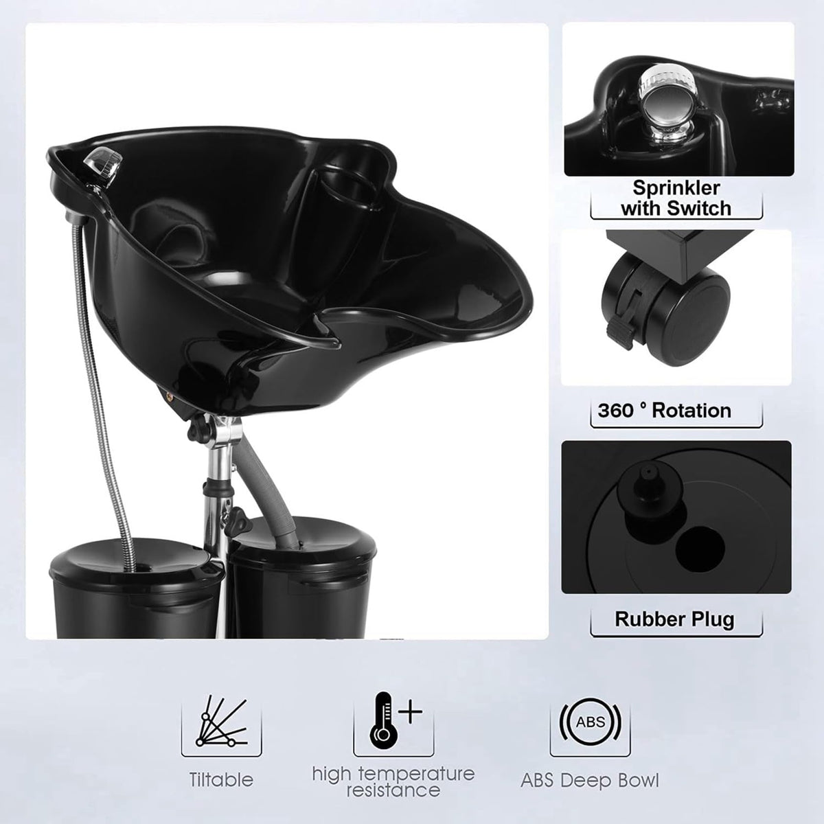 Portable Shampoo Bowl with Electric Pump S982530