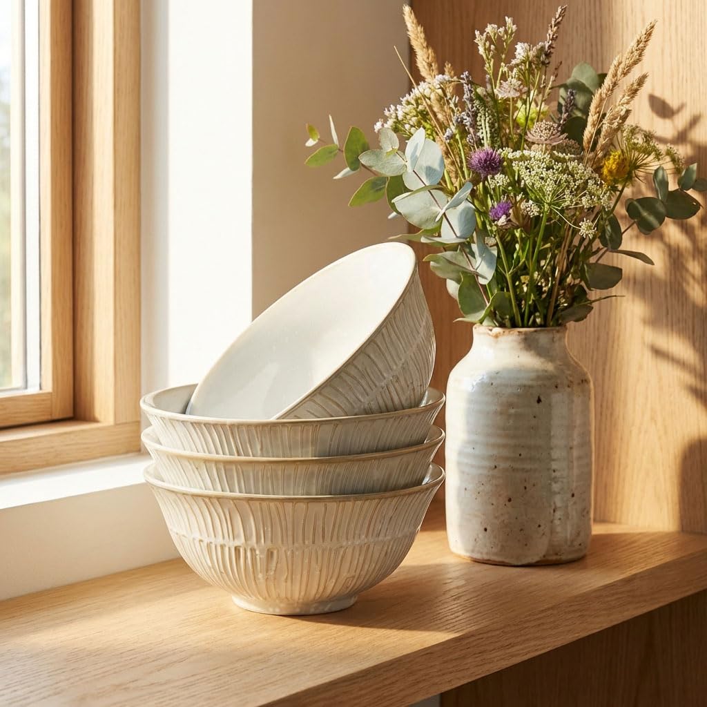 27.1 oz Ceramic Soup Bowls Set of 4 S2291