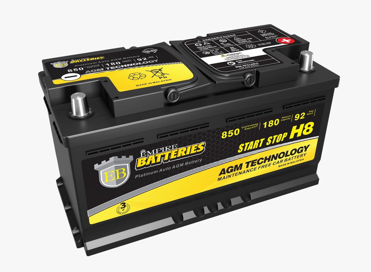 12V 92Ah 850 CCA H8 AGM Battery E82099