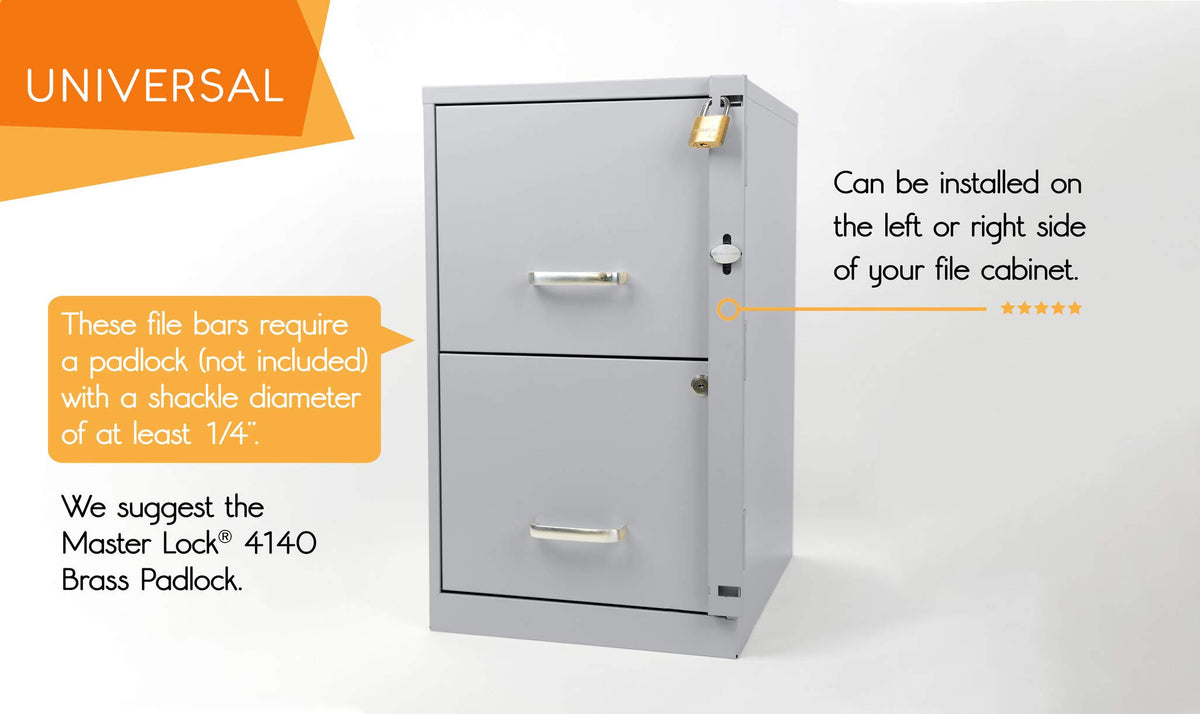 Locking Bar 2 Drawer File Cabinet E754537