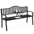 60” Metal Outdoor Garden Park Bench R83288