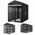 Heavy Duty Outdoor Dog Kennel with Cover J80865