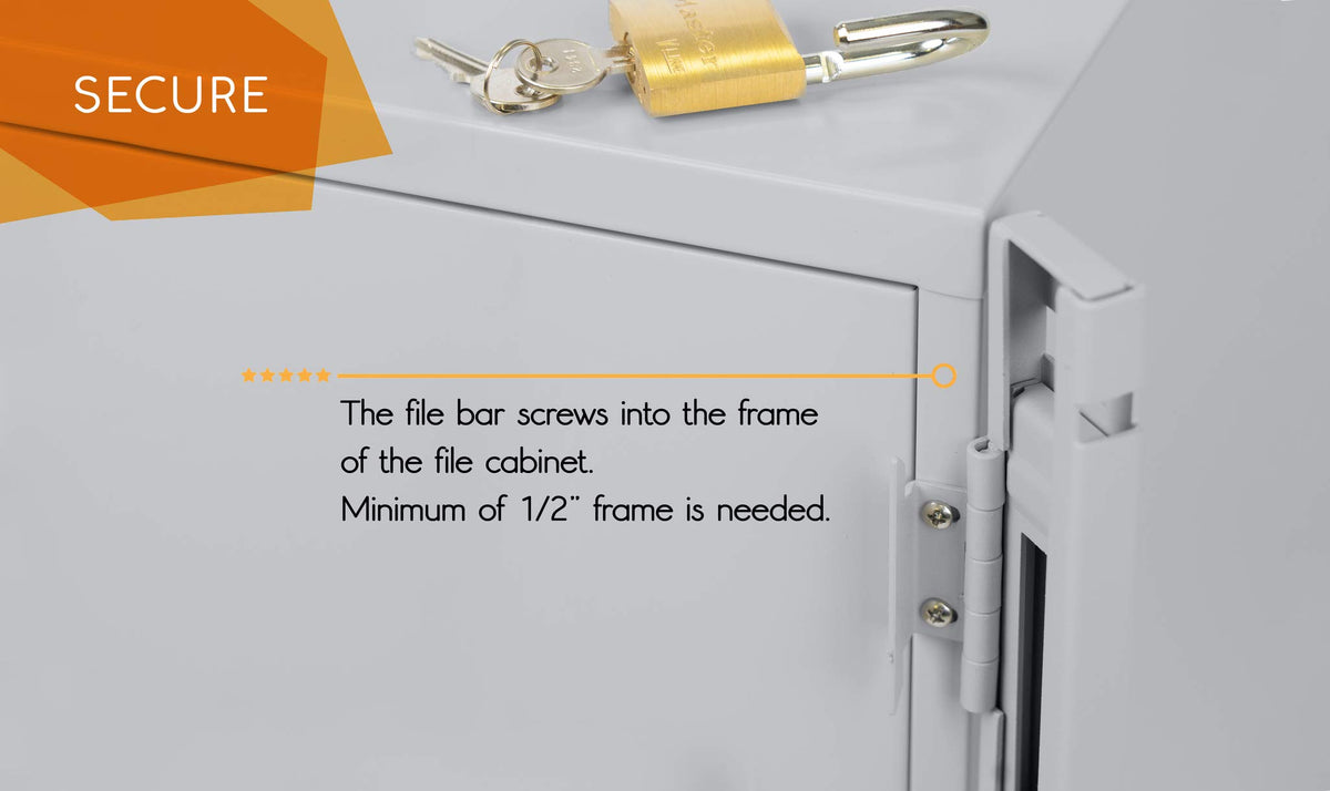 Locking Bar 2 Drawer File Cabinet E754537