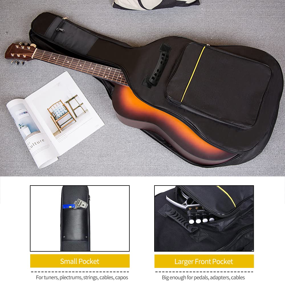 1/2/3 Pack 38-41 Inch Electric & Acoustic Guitar Bags A986724