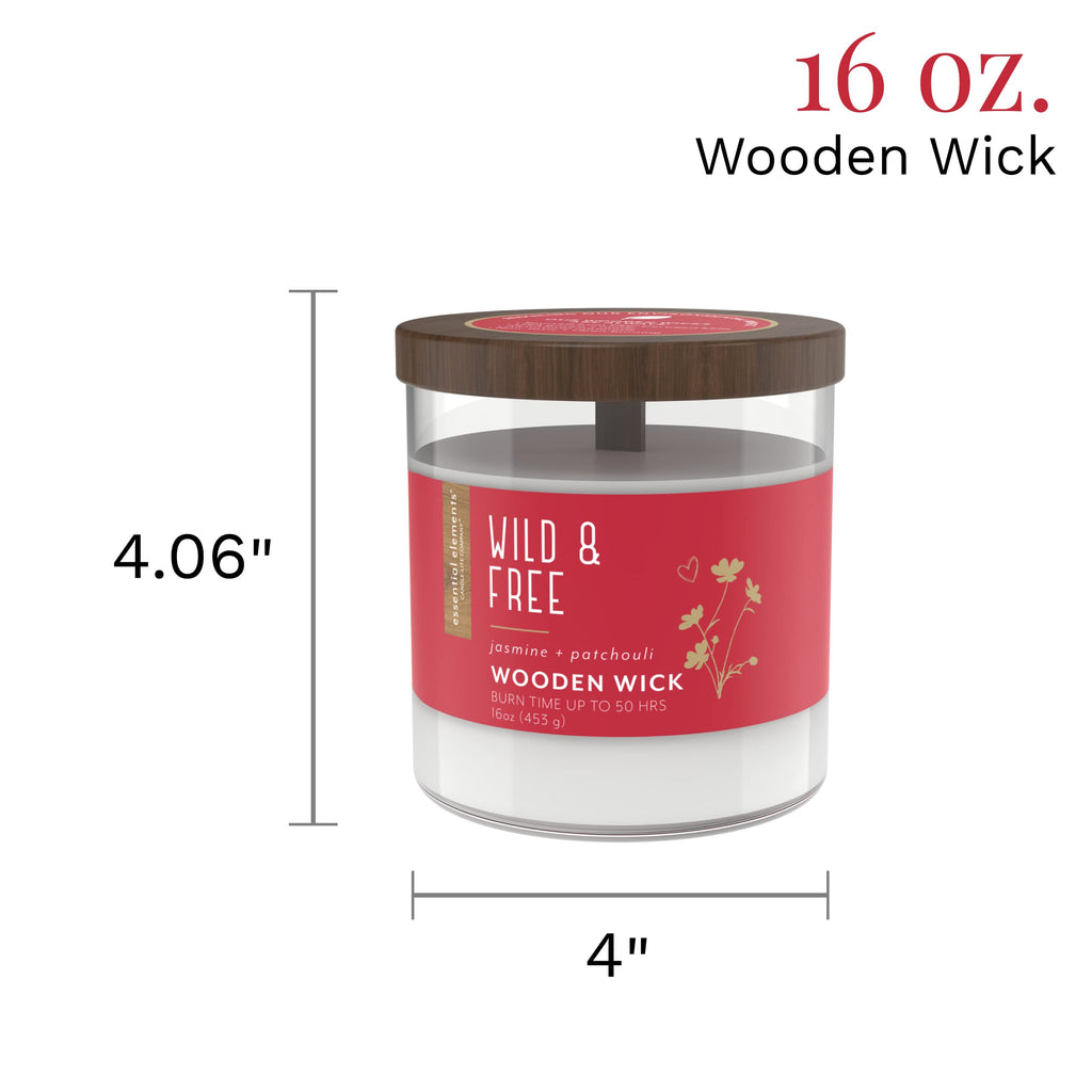16 oz Wood Wick Scented Candle Q465