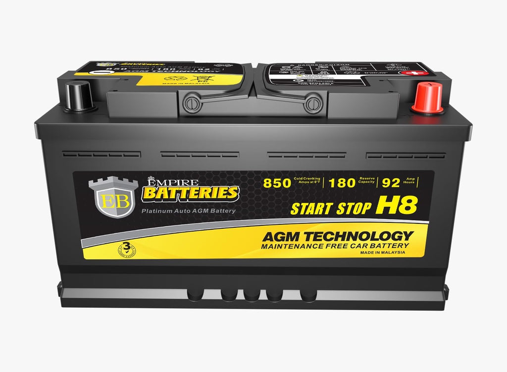 12V 92Ah 850 CCA H8 AGM Battery E82099