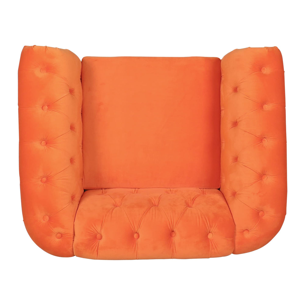 Orange Velvet Accent Chair X30287