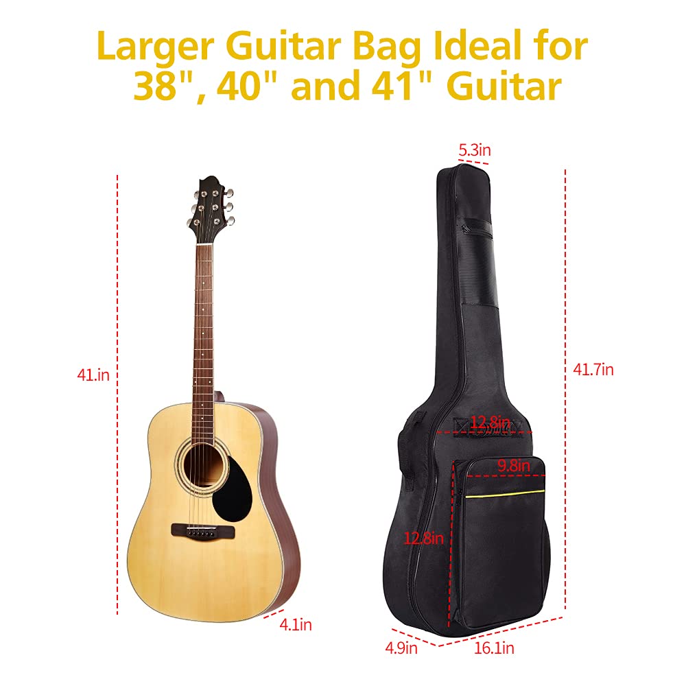 1/2/3 Pack 38-41 Inch Electric & Acoustic Guitar Bags A986724