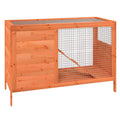 Wooden 2 Tier Small Animal Cage 40.6 Inch Brown S157897