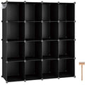 16 Cube Black Storage Organizer I45862