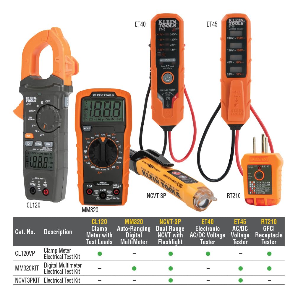 Digital Multimeter Electrical Test Kit with Carrying Case H210077