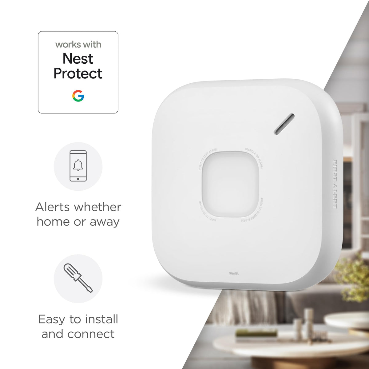 Hardwire Smart Smoke & Carbon Monoxide Alarm O802707