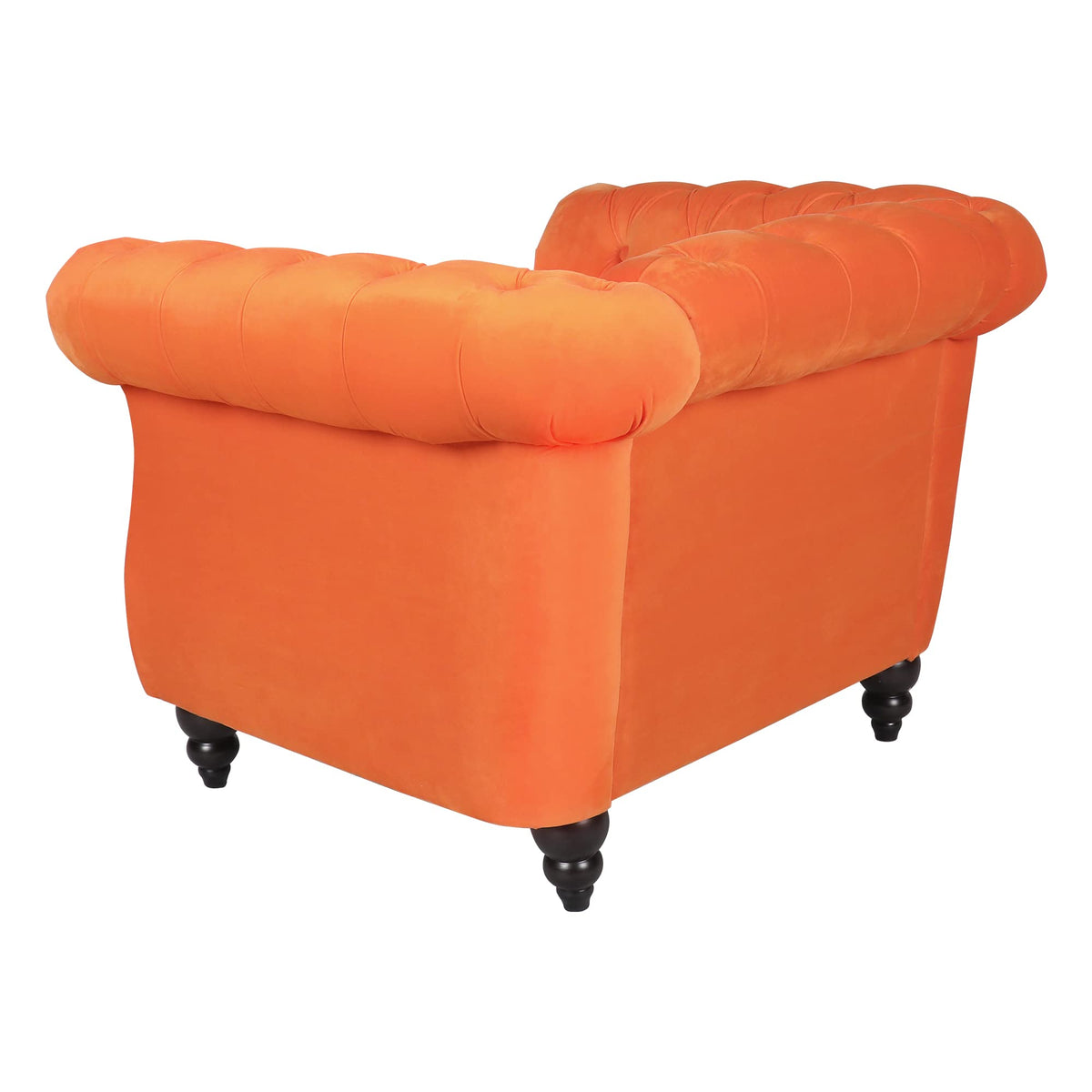 Orange Velvet Accent Chair X30287