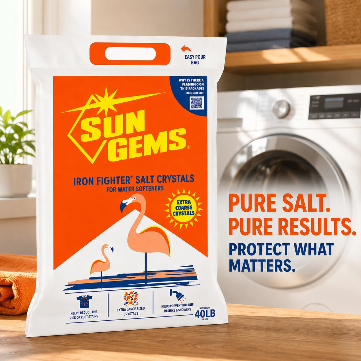 Water Softener Salt Crystals 40 lb 2 Pack G16731