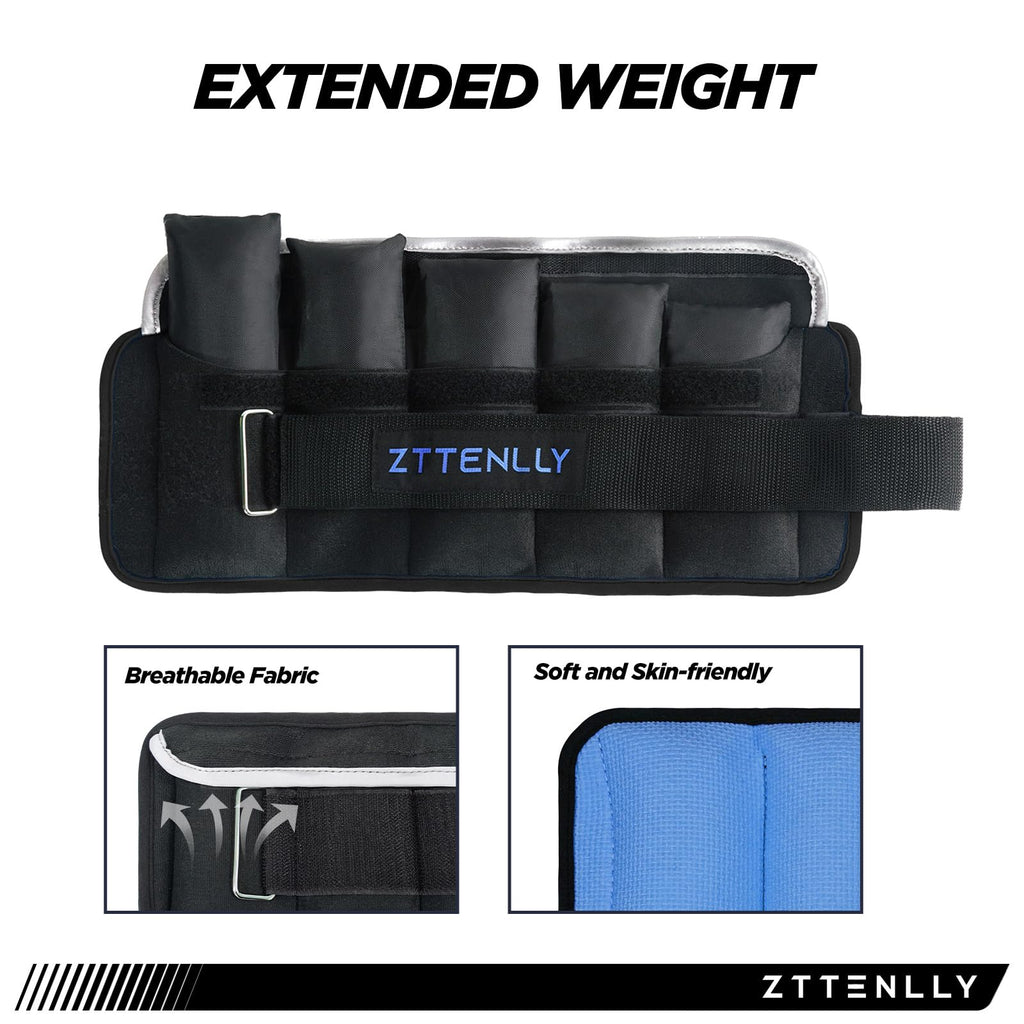 Adjustable Ankle Weights Pair with Carry Bag C7942