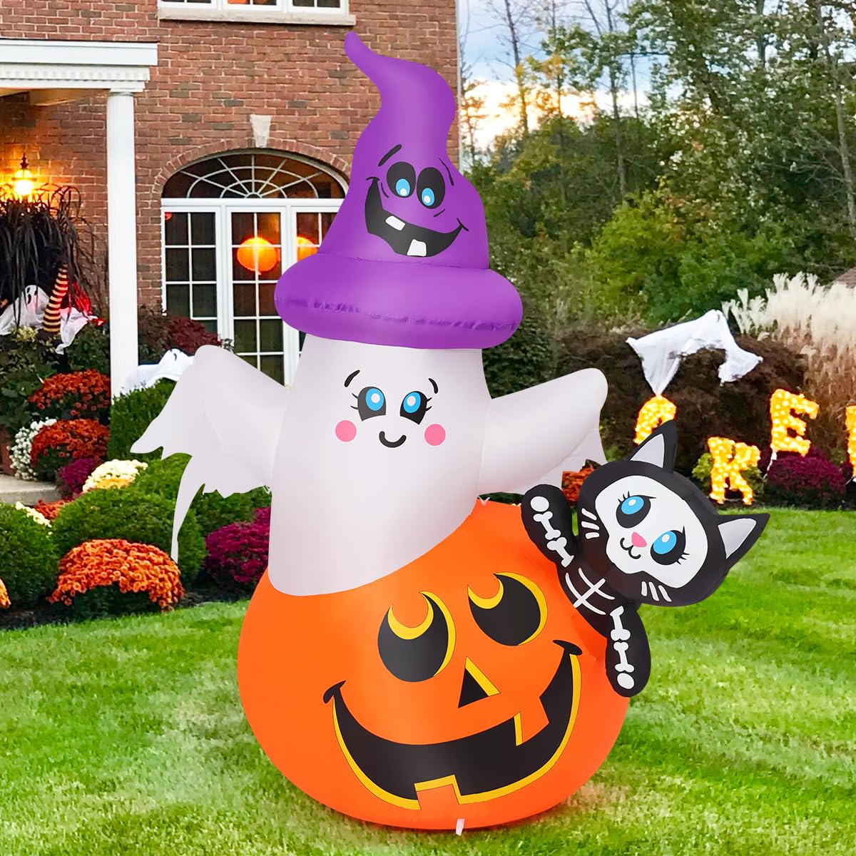 5 FT Halloween Inflatables with Built-in LEDs K7874