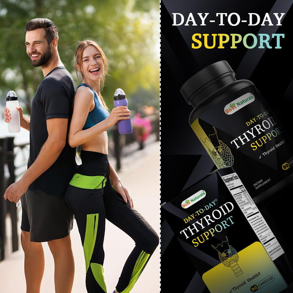 90 Vegetable Capsules Thyroid Support Supplement A47934