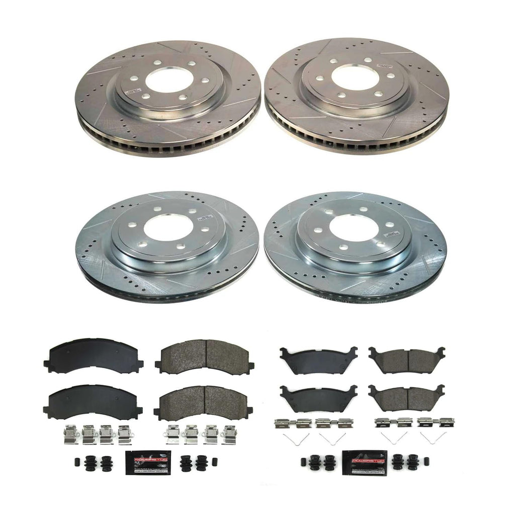 Brake Pad & Rotor Kit Front & Rear J184