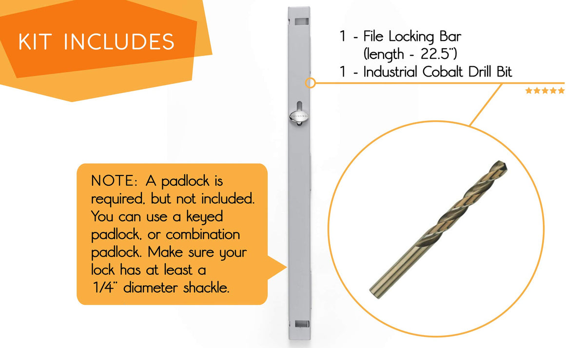 Locking Bar 2 Drawer File Cabinet E754537