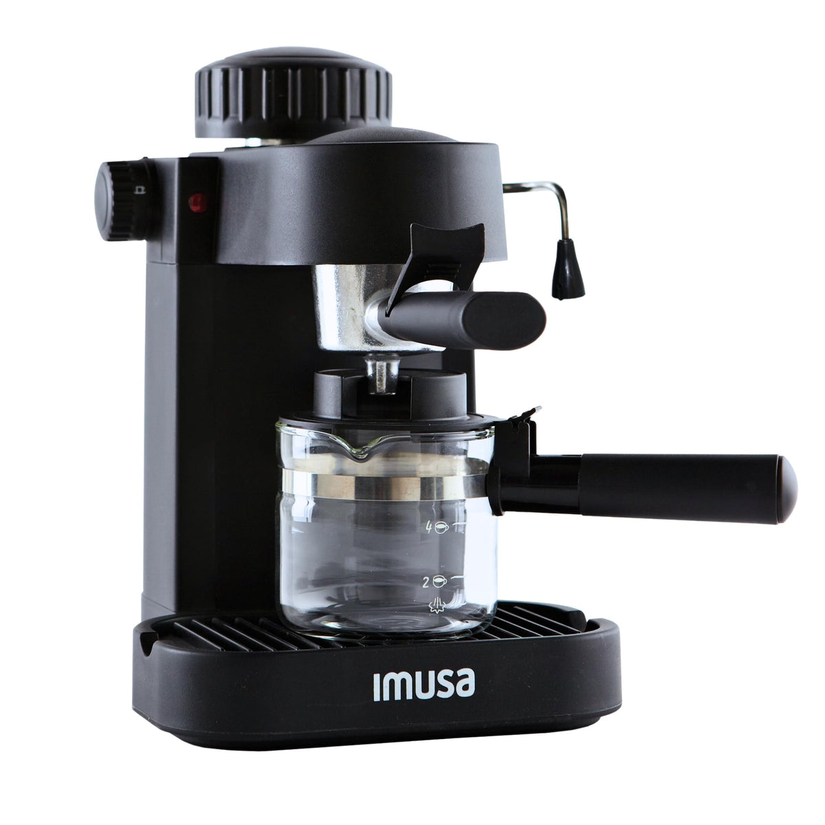 4 Cup Electric Espresso Cappuccino Coffee Maker, Black N523
