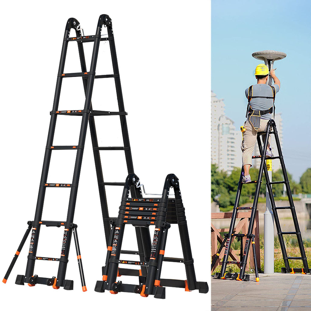 Aluminum Telescoping Ladder 330lbs B859163