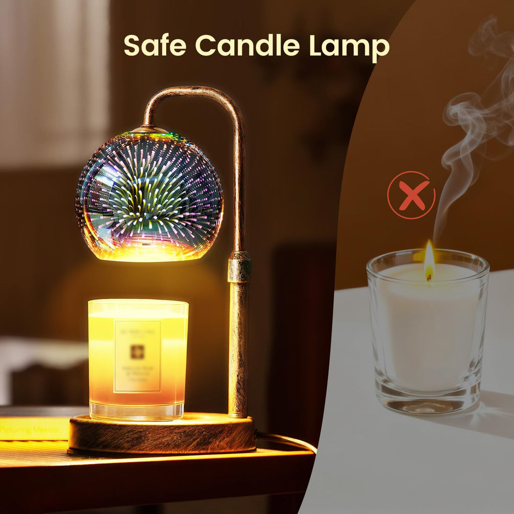 Candle Warmer Lamp with Timer, Dimmable, Adjustable I457