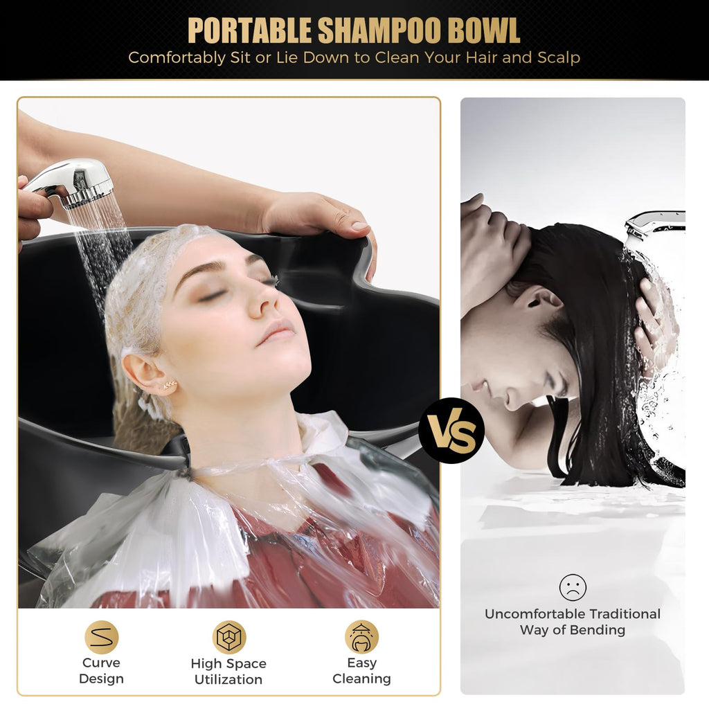 Portable Shampoo Bowl with Electric Pump H90468