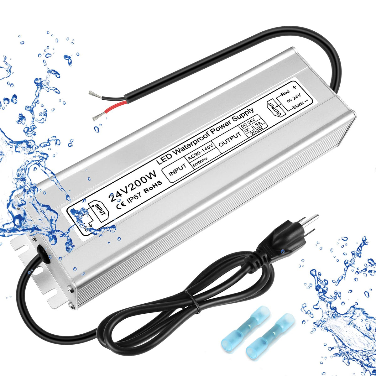 200W 24V IP67 Waterproof LED Driver C7281