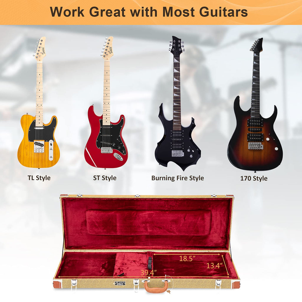 Yellow Electric Guitar Hard Shell Case H5360