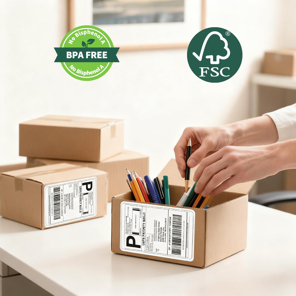 4x6 Thermal Labels 100/Stack M20183