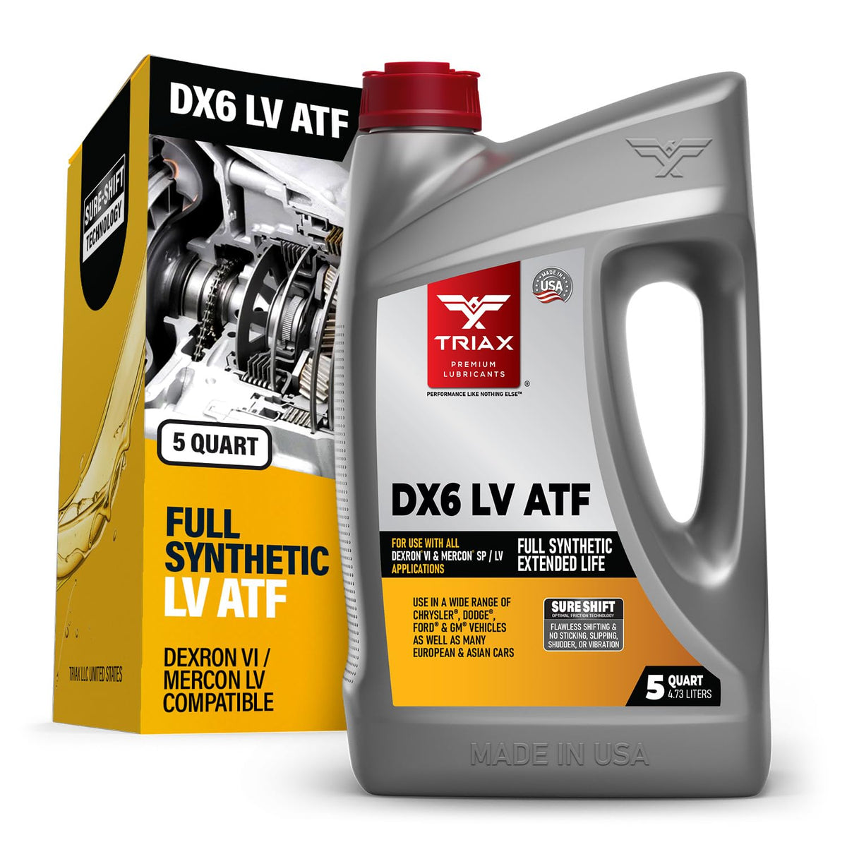 Full Synthetic Low Viscosity Automatic Transmission Fluid (5 Quart) I37590