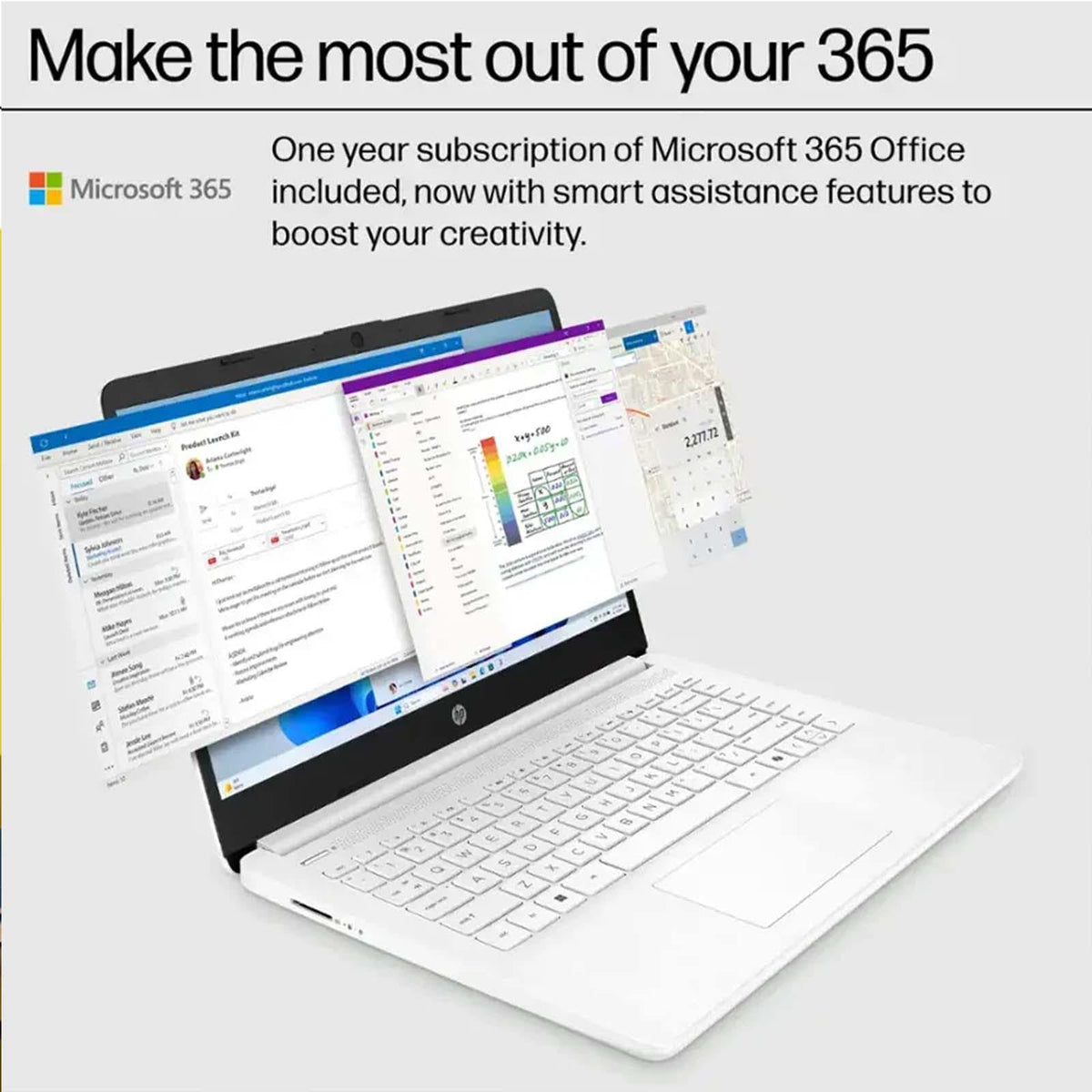 14 Inch Laptop, Intel Celeron N4500, 4GB RAM, 128GB Storage, Windows 11 S, Snowflake White E9515