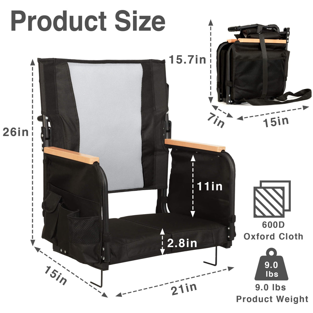 High Back Stadium Seats with Back Support J657