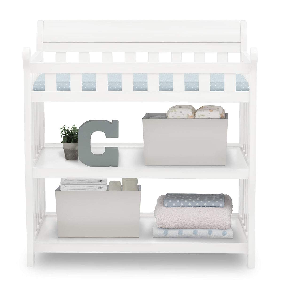 White Changing Table with Changing Pad V934