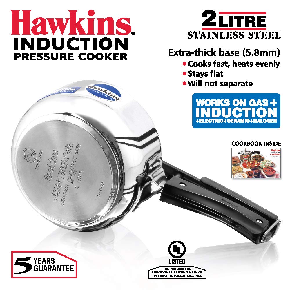 2 Litre Silver Pressure Cooker L555673