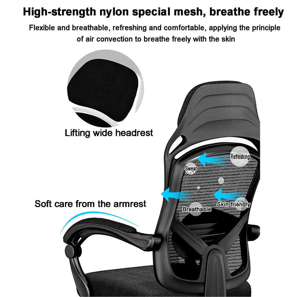 Orange Height Adjustable Mesh Ergonomic Office Chair R1887