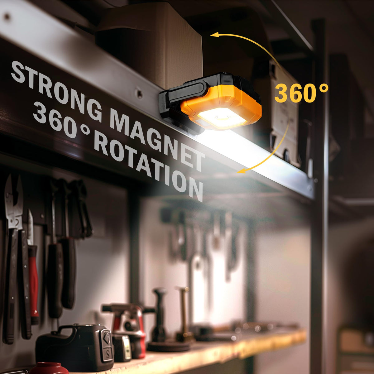 2 Pack Magnetic Rechargeable Work Light L42577