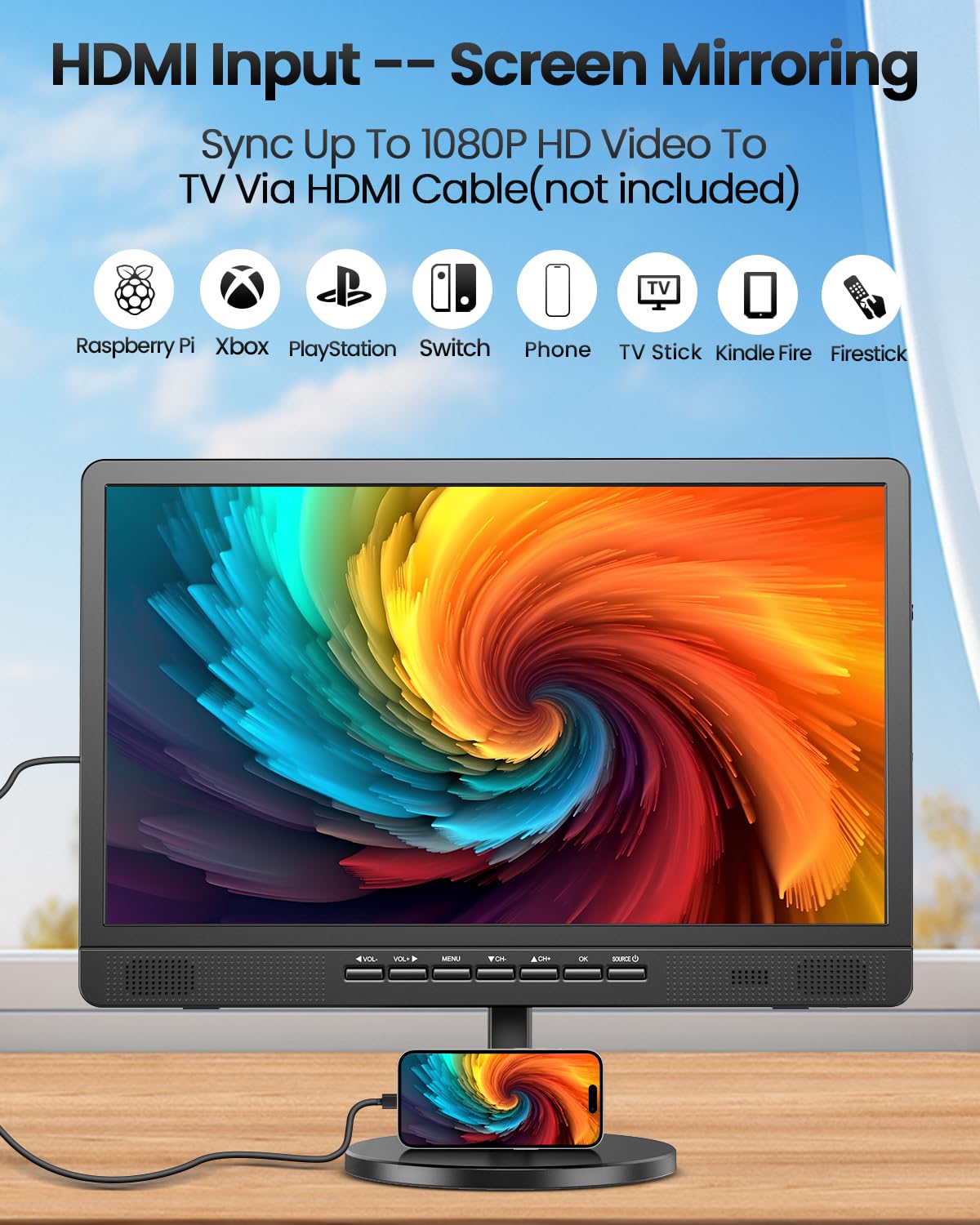 18.5" Portable TV with Antenna R506909